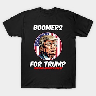 Boomers For Trump Keeg America President 2024 T-Shirt